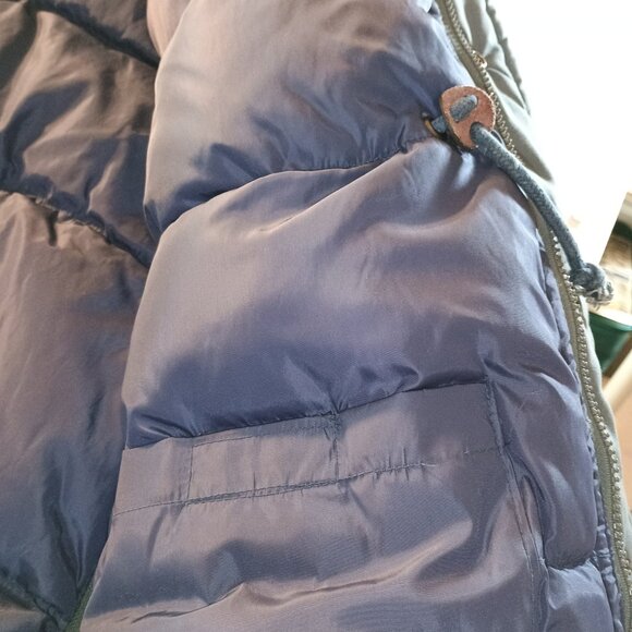 Camel Men's XL Puffy Hoodie Heavy Winter Coat Goose Down Full Zip Parka Coziest - Picture 11 of 13